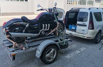 Predam VYMENÍM spevnený zosilneny privesny vozík ma aj rezer