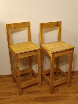 Predam drevené barové stoličky