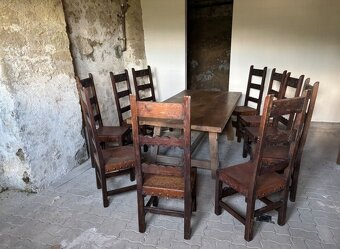 ŠPANIELSKY STÔL MASÍV STAROŽITNOSŤ