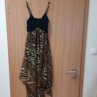 Letné ľahučké šaty so vzorom šelmy, veľ. M a vyššie