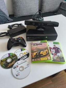 Xbox 360 500gb + kinect + hry.