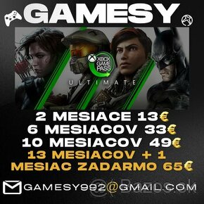 Xbox Game Pass Ultimate NAJLEPŠIA CENA - 2/6/10/14 MESIACOV