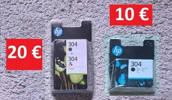 Predám nové originalne náplne do tlačiarne HP 304