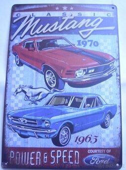 Retro tabuľka mustang 1965