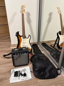 Elektrická gitara Fender Squier Stratocaster (kompletný set)
