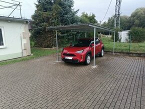 Pozinkovaný prístrešok garáž strieška na auto - konštrukcia