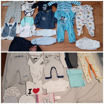 Balík oblečenia pre chlapca veľkosti od 62 do 98.