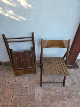 Drevené skladacie stolicky