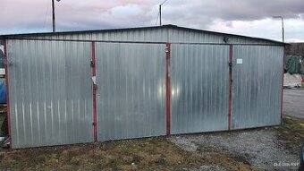 Predám plechovú garáž 6x6m