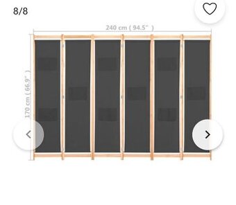 Nový paravan 240x170