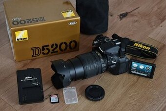 Nikon D5200 s VR objektivom 18 - 105 AF-S - 4 tisic zaberov