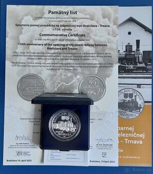 10 euro 2023 Parná prevádzka +pamätný list
