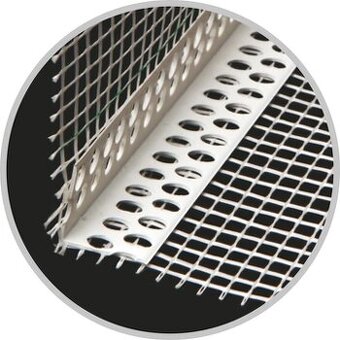 G Lišta rohová PVC+sieť.Vertex 2,5m