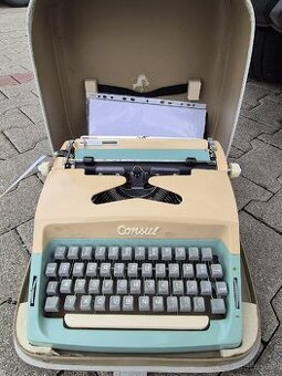 Retro písací stroj consul - 1