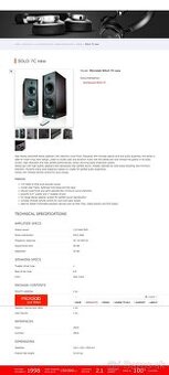Predám aktívne reproduktory MicroLab Solo 7C 110W RMS