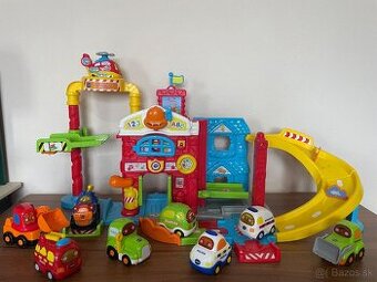 Vtech: Toot-Toot - Hasičská stanica + 9 autíčok SK
