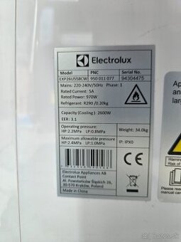KLIMATIZÁCIA ELEKTROLUX EXP26U558CW