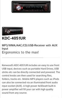 autorádio Kenwood - 1