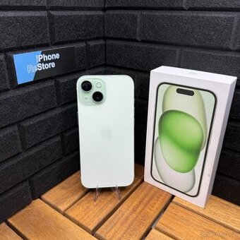 🔵 iPhone 15 128 GB Green | Záruka 1 Rok