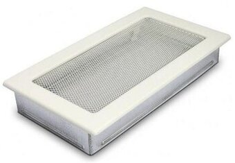 Biela krbová mriežka 17x30cm