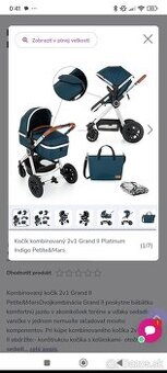 Petite&Mars kočík 3 kombinácia