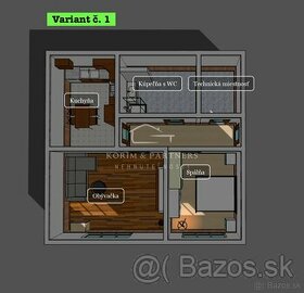 2 izbový tehlový byt s vlastným ohrevom teplej vody