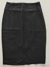 Čierna sukňa púzdrová, veľkosť 36