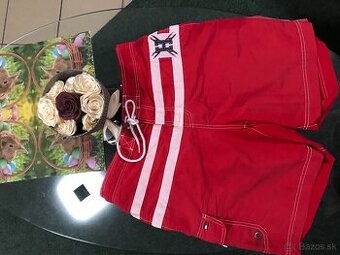 TOMMY HILFIGER originál Red pánske capri nohavice L/XL