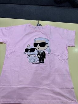 Karl Lagerfeld tričko ružové