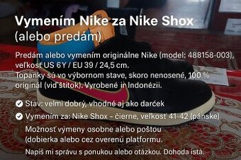 Predám nové tenisky