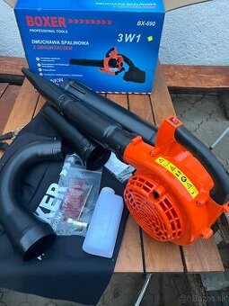 Benzinový záhradný fúkar / vysávač lístia 750w, 3v1 BOXER