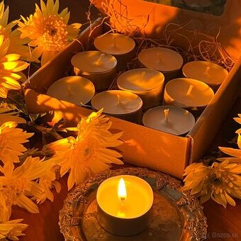 Čajové sviečky zo sójového vosku (darčekové balenie)