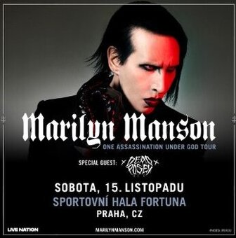 4 lístky - Koncert Marilyn Manson Praha
