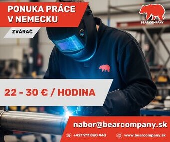 Zvárač Nemecko – zváranie oceľových konštrukcií (22–30 €/h)