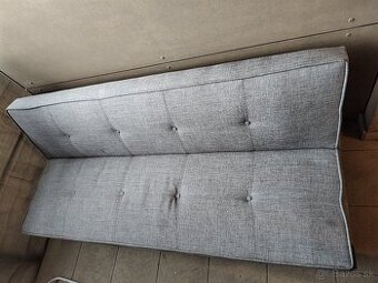 Rozkladacia pohovka, sivá/čierna, ZELDA NEW