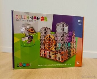 1.Magnetická stavebnica NOVA Colormag Architect najvacsia