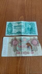 Bankovky.50 Kčs, 10 pengo