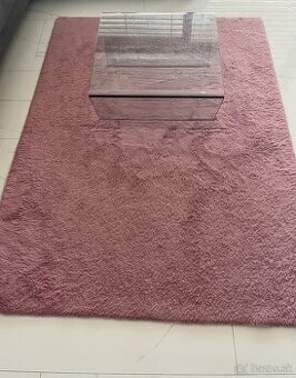 Ružový koberec 160cm x 220 cm