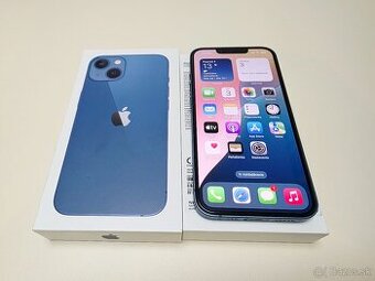 APPLE IPHONE 13 128GB BLUE ,BATERKA 100%