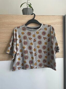 Crop top tričko NBA Los Angeles Lakers – veľkosť S (sedí aj