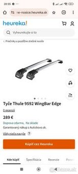 Priečniky Thule Wingbar