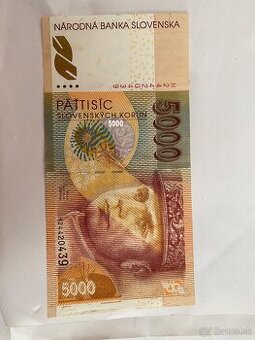 5 000 Korún slovenských