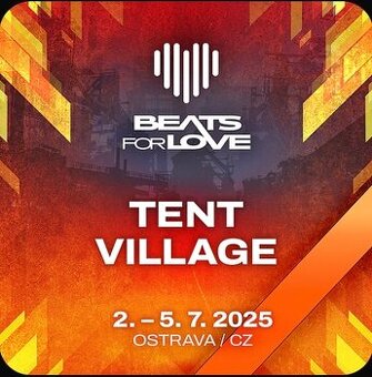 Tent village ubytovanie Beats for Love 3os /Fresh and Black