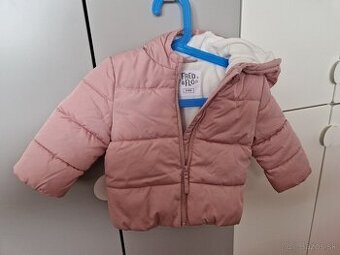Dievčenská zimná bunda na  3-6 mesiacov, veľ. 68