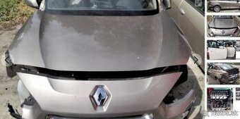 Renault Fluence 1.5 dCi 2012 predám MOTOR K9KG8, KAPOTA, DVE