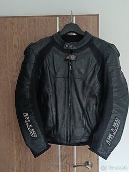 TOP kvalitná kožená bunda so zimnou vložkou 52 a chráničmi