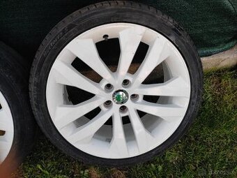 Disky 5x100 biele 17"