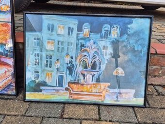 4x tlacene obrazy Friends, serial priatelia v rame