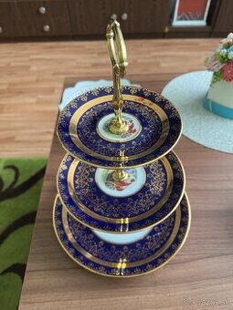 Trojitý etažér na zákusky, pochutiny, NOVÝ, NEPOUŽÍVANÝ