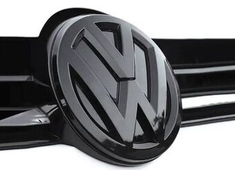VW Logo znak VOLKSWAGEN cierne leskle / cervene